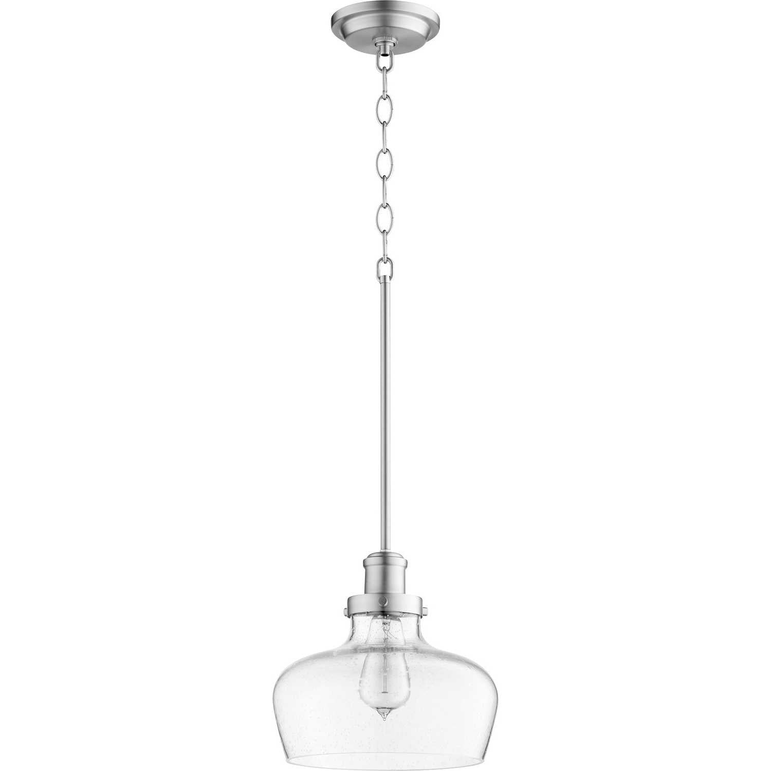 Quorum - 8831-65 - One Light Pendant - 8831 Pendants - Satin Nickel