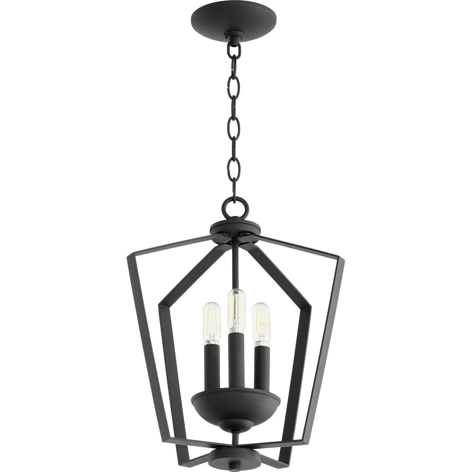 Quorum - 894-3-69 - Three Light Entry Pendant - 3LT Entry Series - Textured Black
