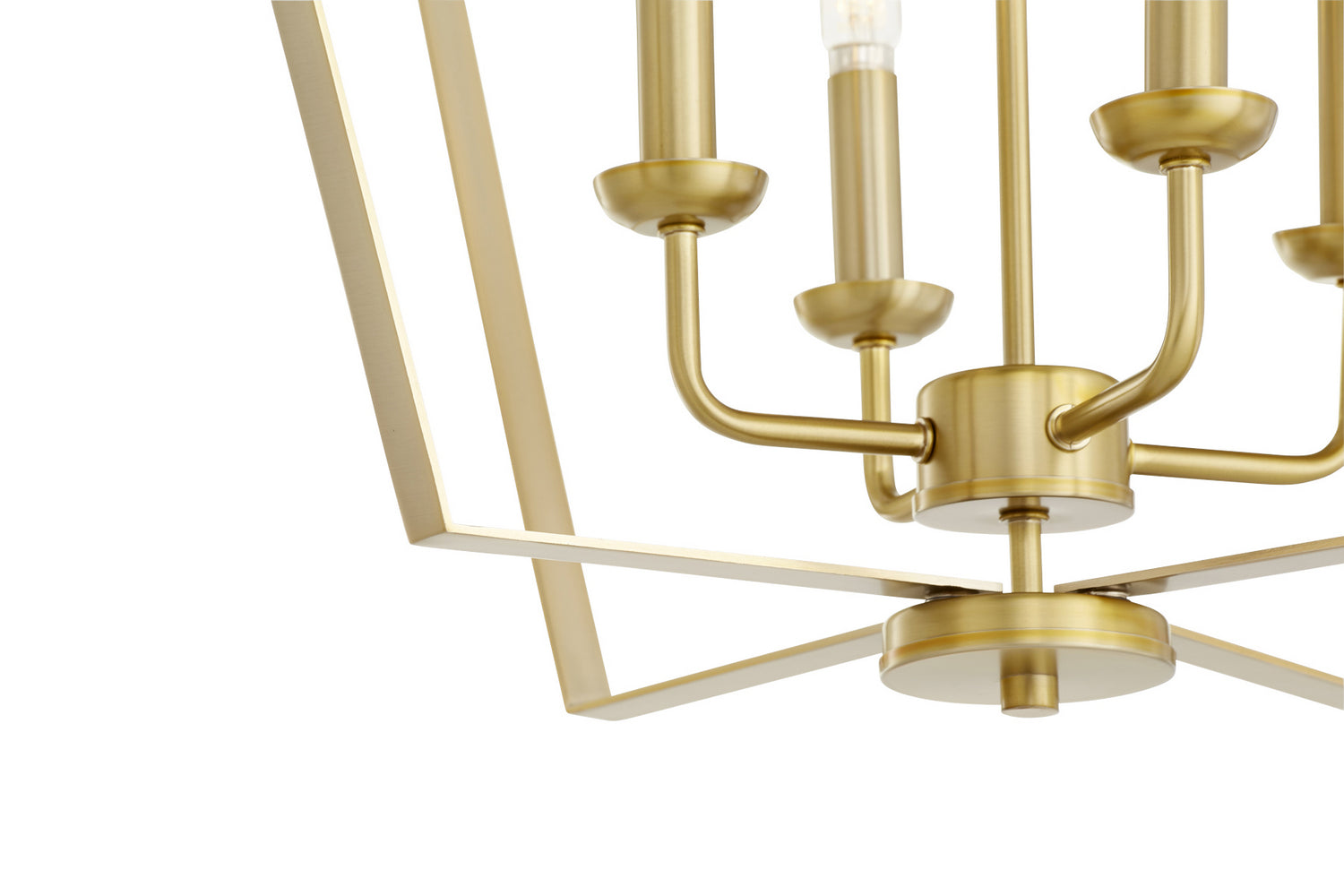 Quorum - 894-4-80 - Four Light Entry Pendant - 4LT Entry Series - Aged Brass