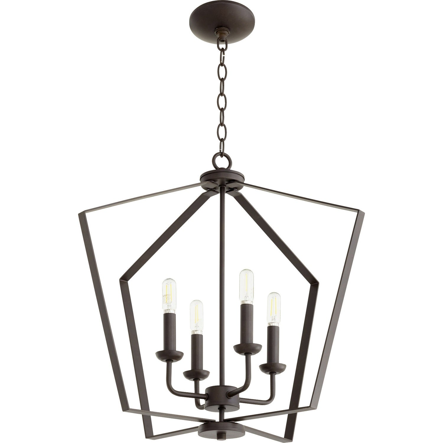 Quorum - 894-4-86 - Four Light Entry Pendant - 4LT Entry Series - Oiled Bronze
