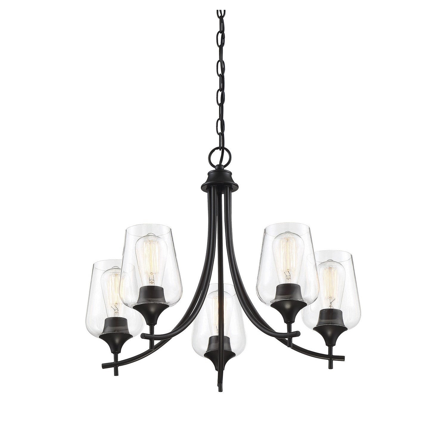 Savoy House - 1-4032-5-BK - Five Light Chandelier - Octave - Black