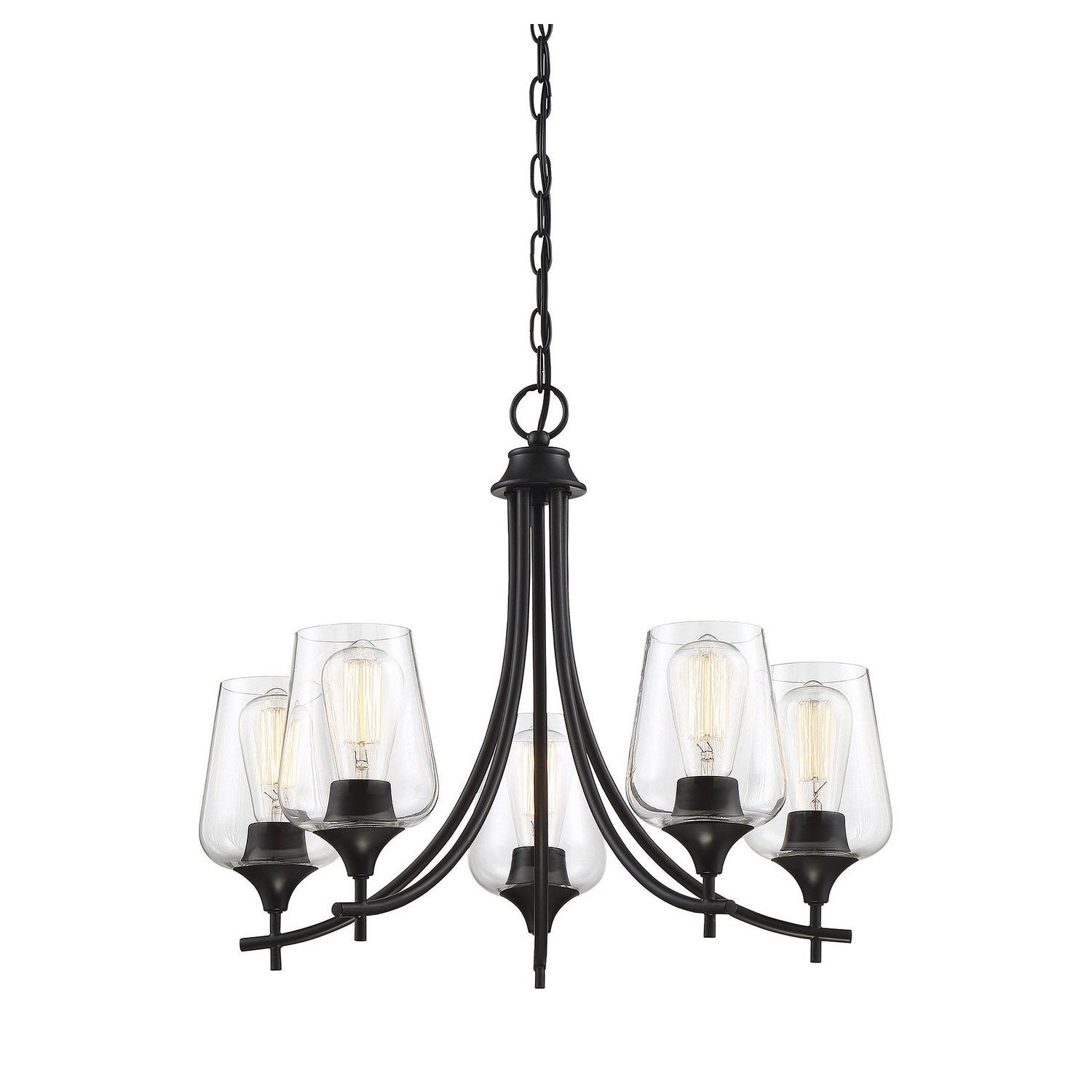Savoy House - 1-4032-5-BK - Five Light Chandelier - Octave - Black