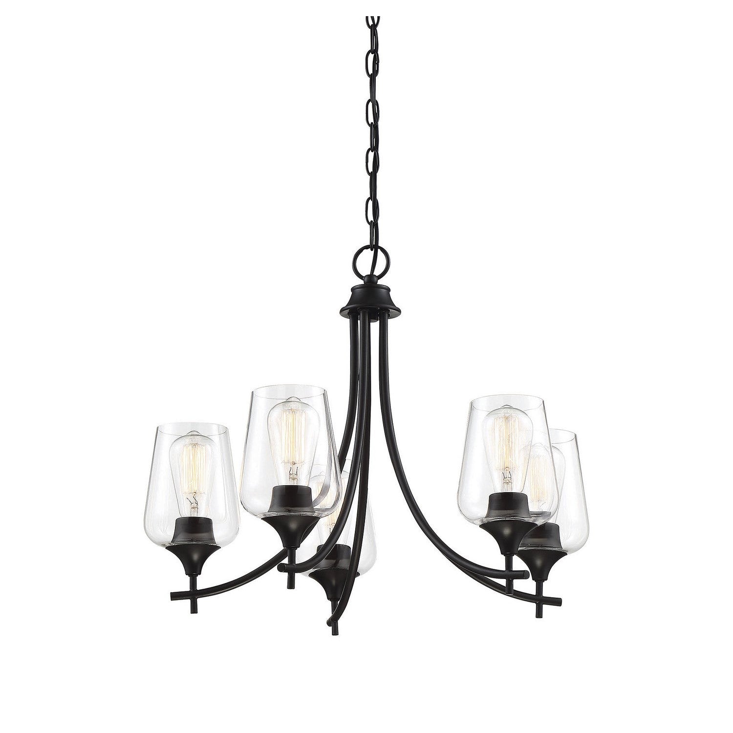 Savoy House - 1-4032-5-BK - Five Light Chandelier - Octave - Black