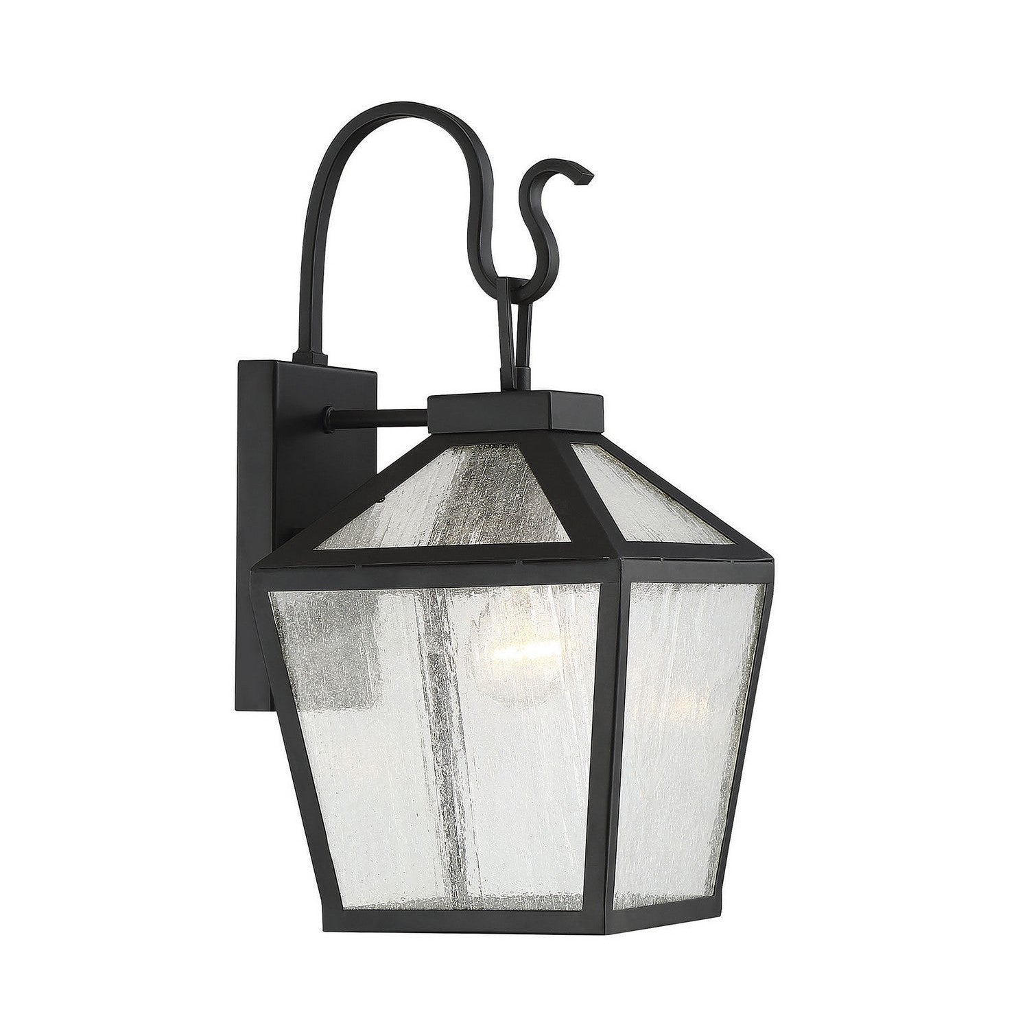 Savoy House - 5-100-BK - One Light Wall Mount - Woodstock - Black
