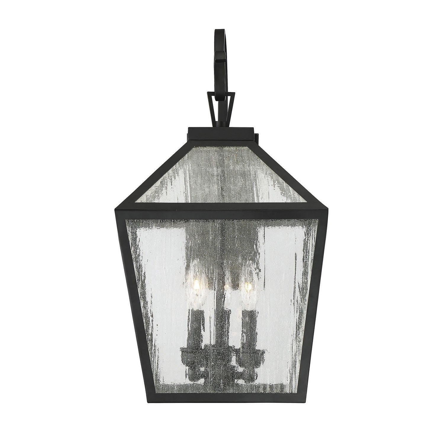 Savoy House - 5-101-BK - Three Light Wall Lantern - Woodstock - Black