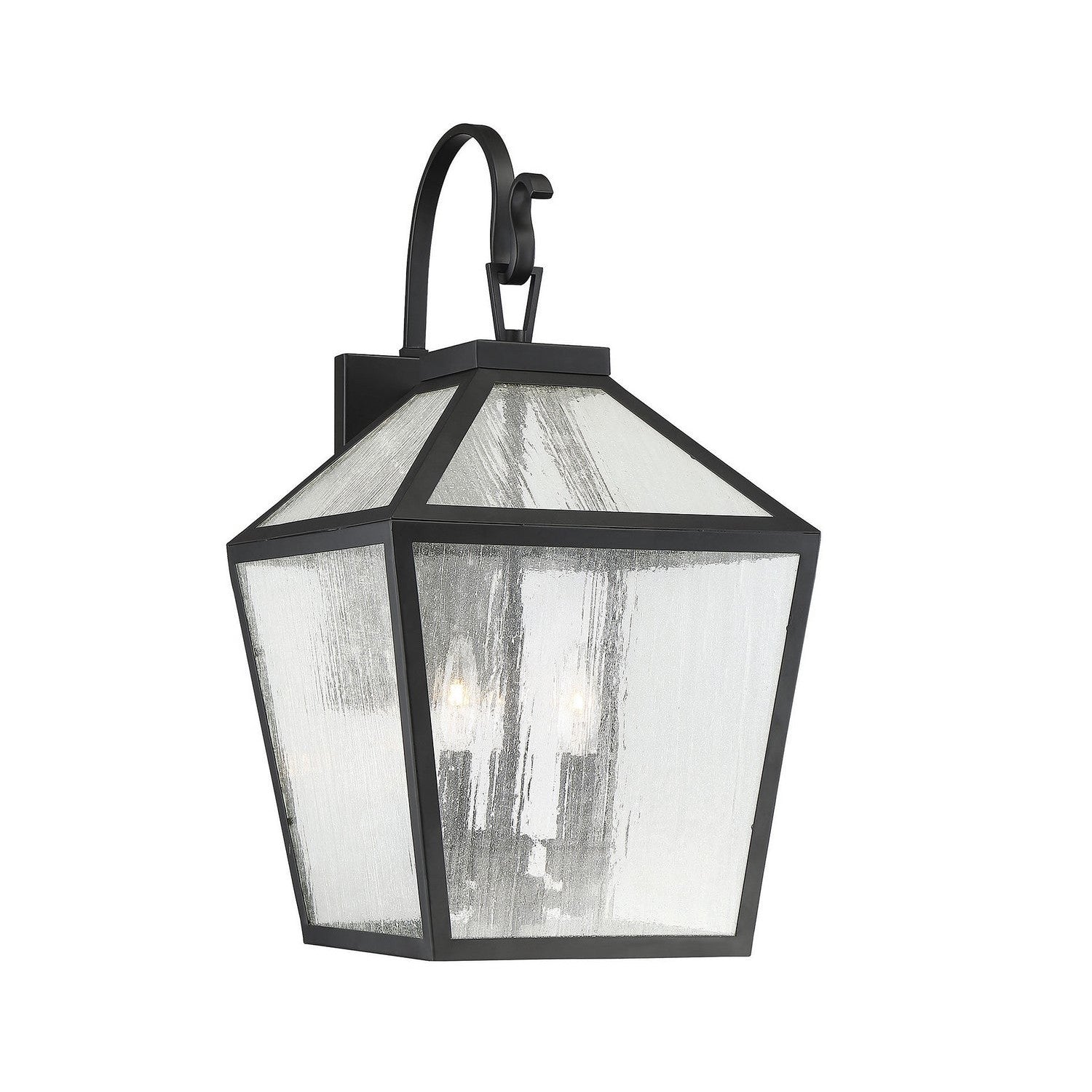 Savoy House - 5-101-BK - Three Light Wall Lantern - Woodstock - Black