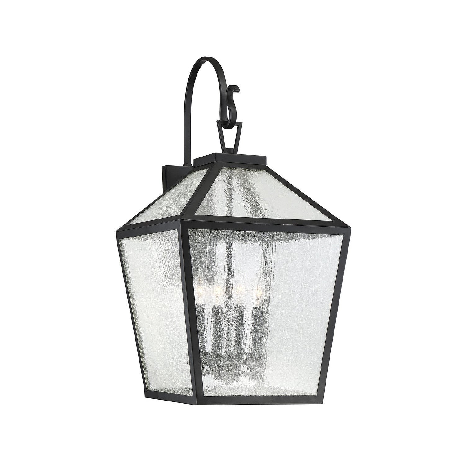 Savoy House - 5-102-BK - Four Light Outdoor Wall Lantern - Woodstock - Black