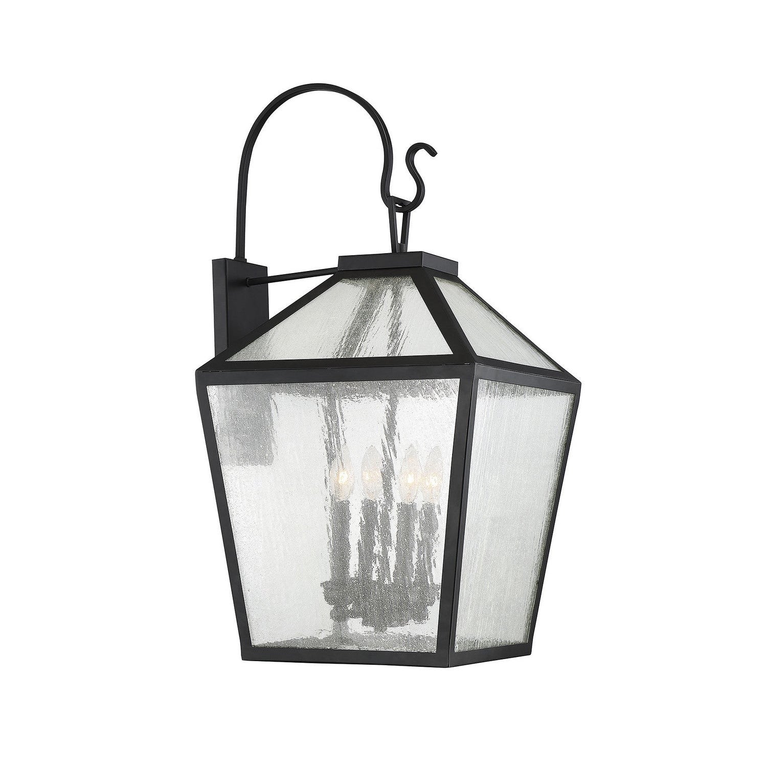 Savoy House - 5-102-BK - Four Light Outdoor Wall Lantern - Woodstock - Black