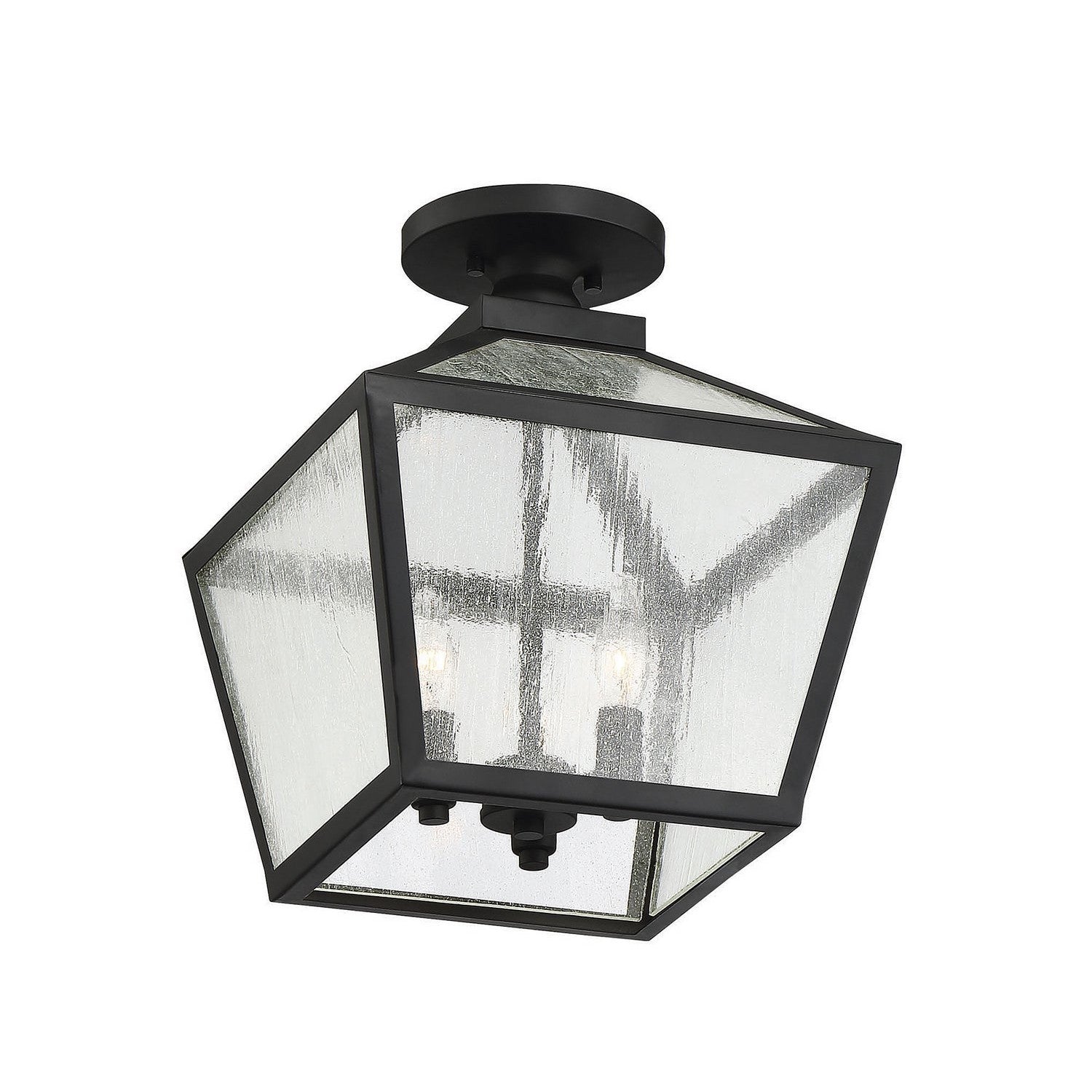 Savoy House - 5-105-BK - Three Light Flush Mount - Woodstock - Black