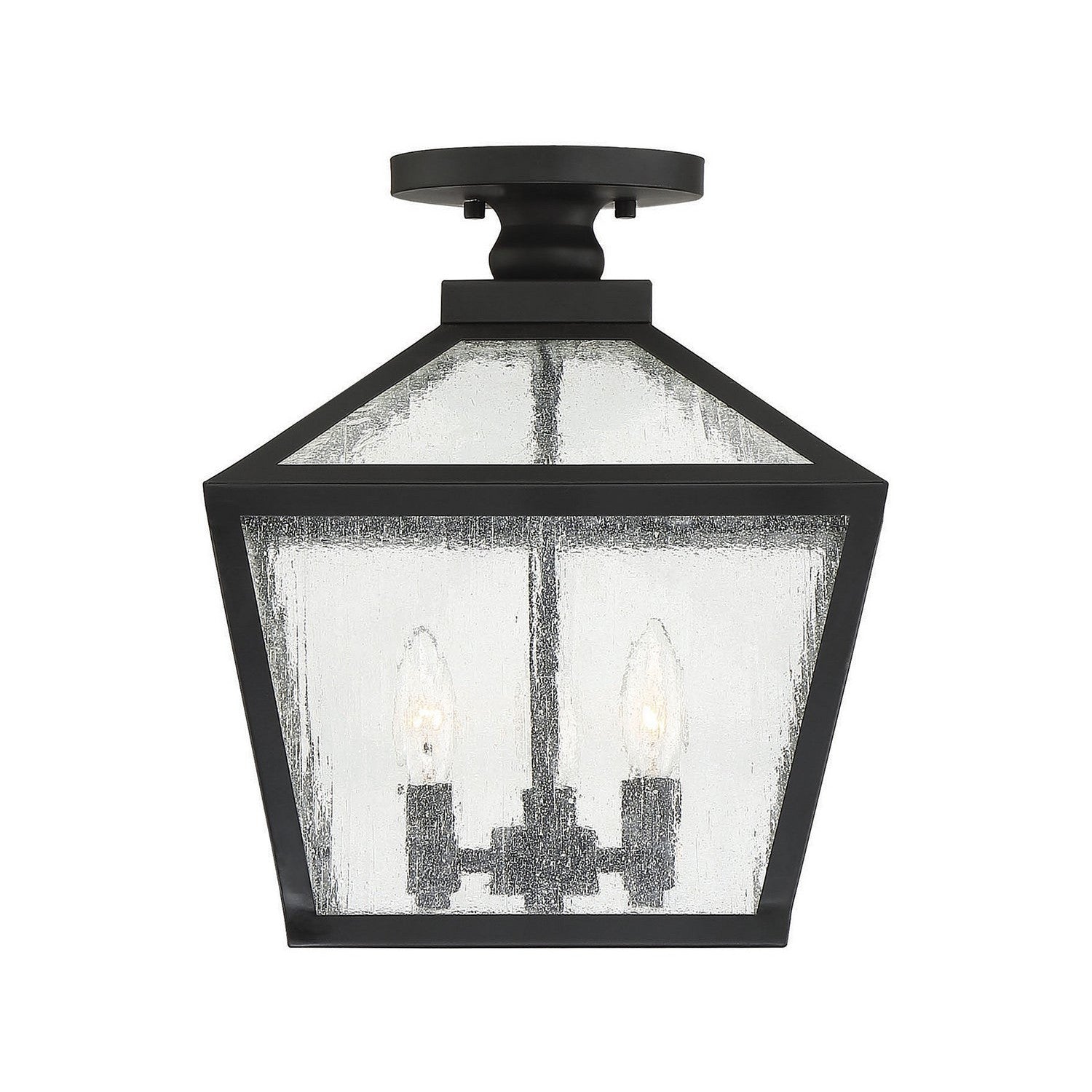 Savoy House - 5-105-BK - Three Light Flush Mount - Woodstock - Black