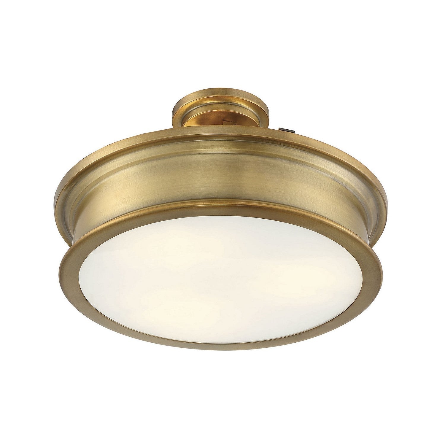 Savoy House - 6-134-3-322 - Three Light Semi-Flush Mount - Watkins - Warm Brass