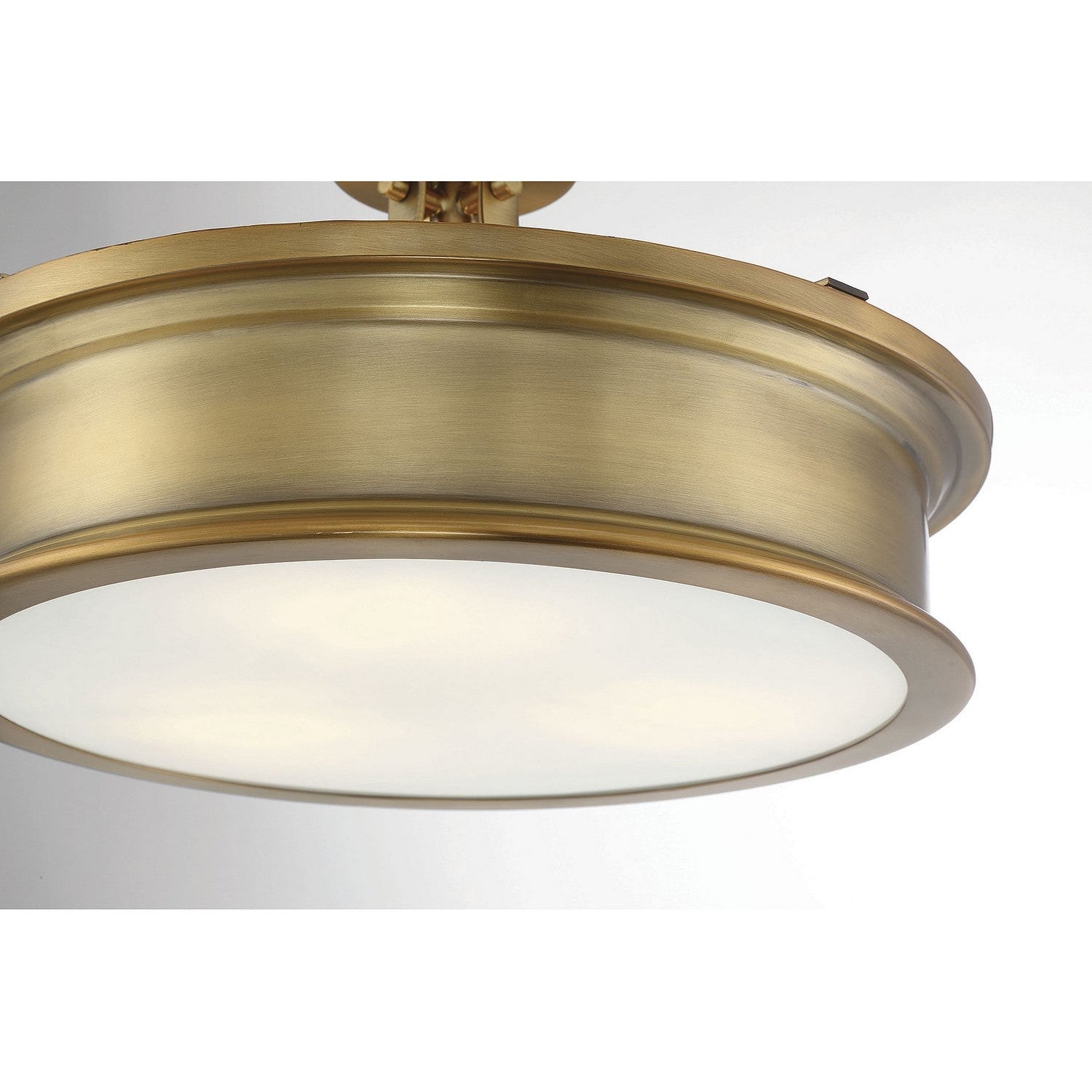 Savoy House - 6-134-3-322 - Three Light Semi-Flush Mount - Watkins - Warm Brass