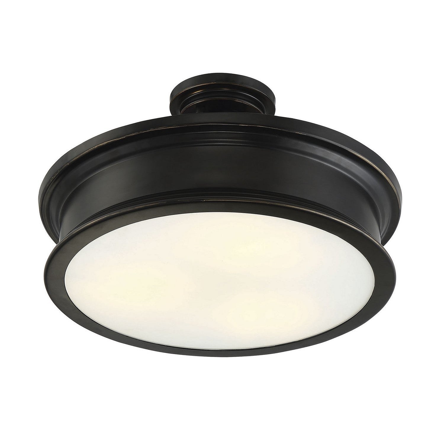 Savoy House - 6-134-3-44 - Three Light Semi-Flush Mount - Watkins - Classic Bronze
