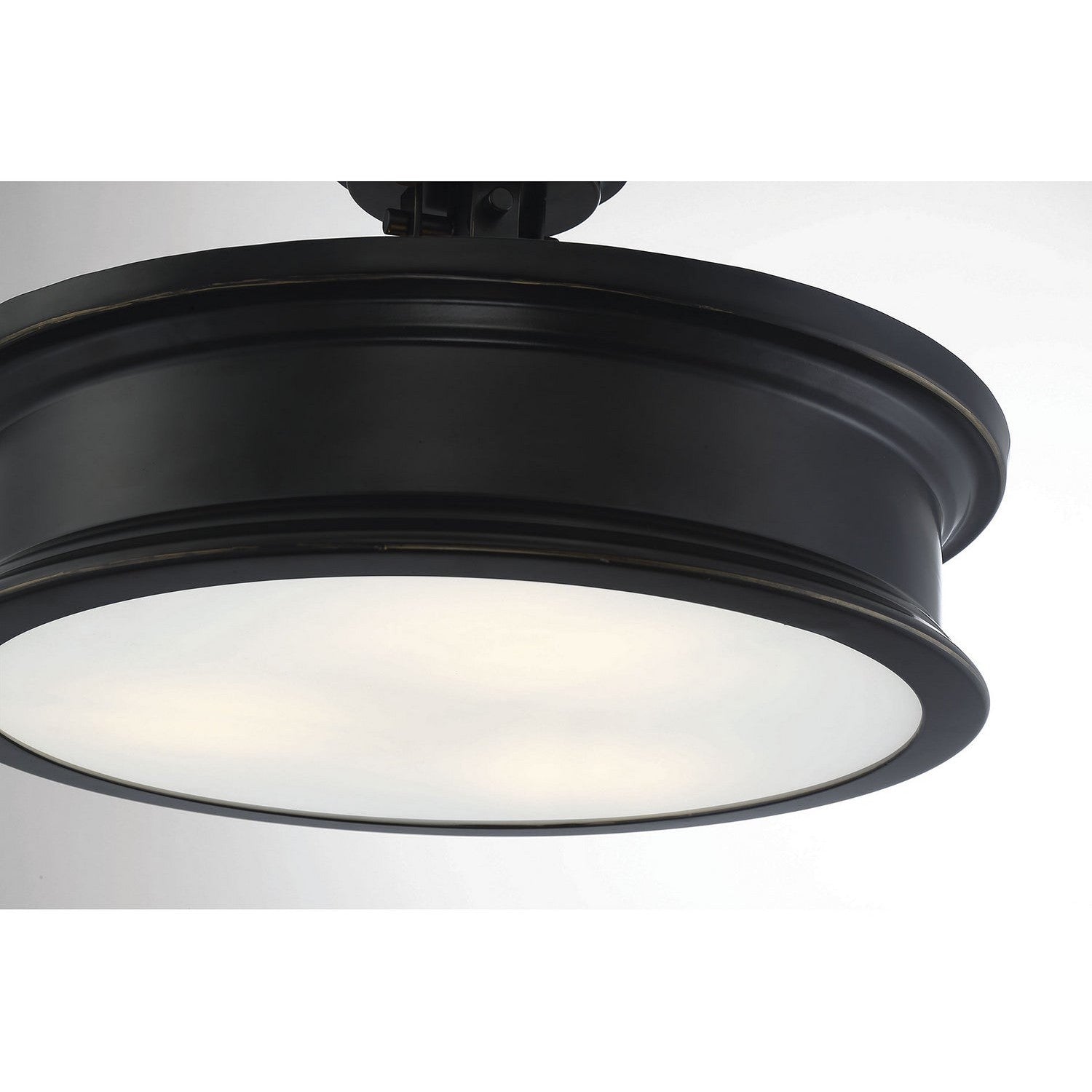 Savoy House - 6-134-3-44 - Three Light Semi-Flush Mount - Watkins - Classic Bronze