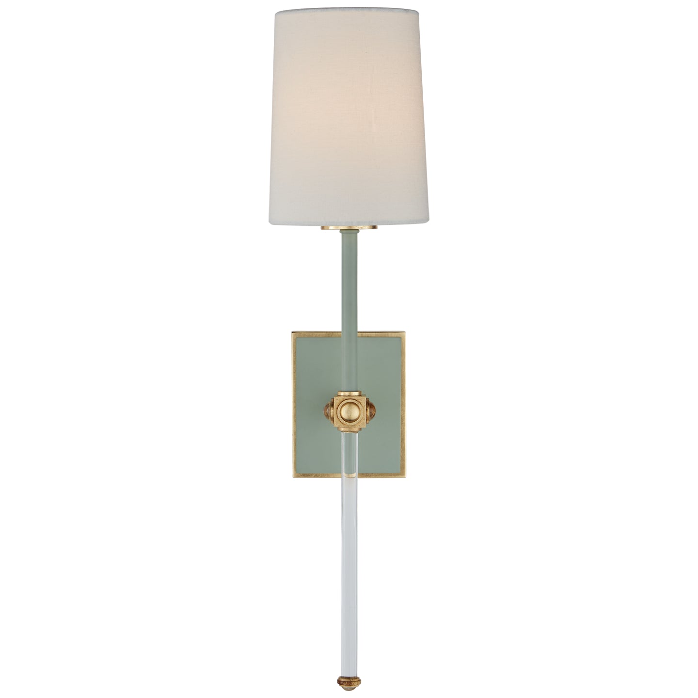Visual Comfort Signature - JN 2051CEL/CG-L - One Light Wall Sconce - Lucia - Celadon and Crystal