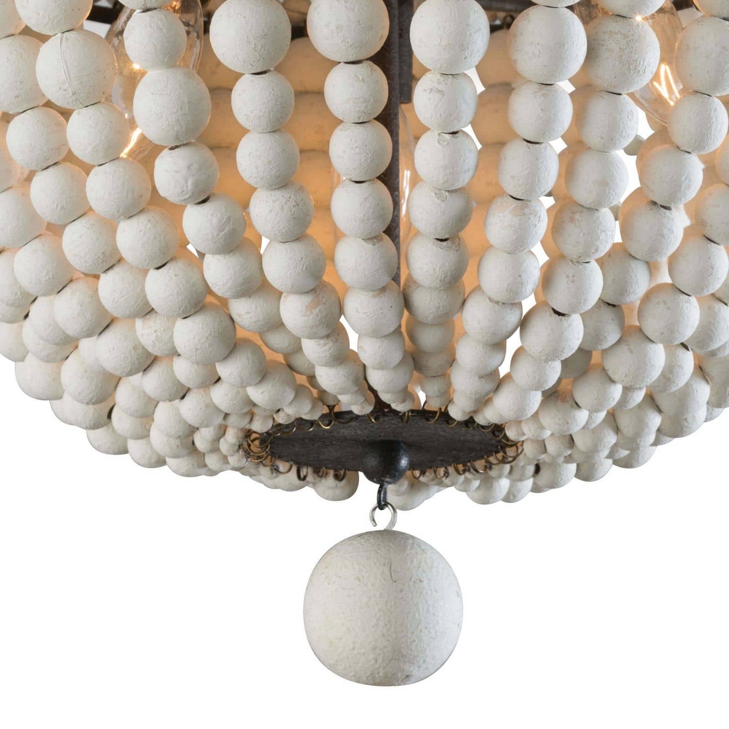 Regina Andrew - 16-1163WT - Three Light Flush Mount - Malibu - White