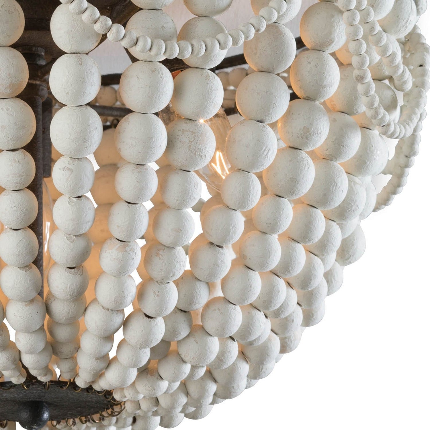 Regina Andrew - 16-1163WT - Three Light Flush Mount - Malibu - White
