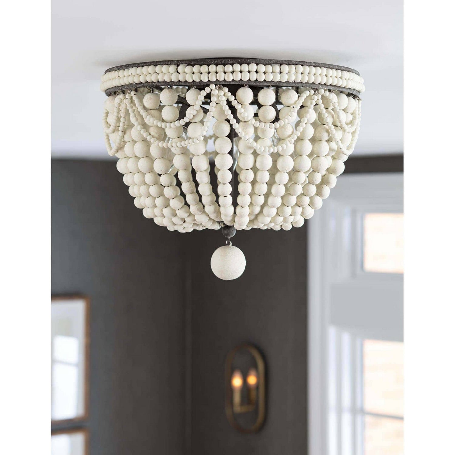 Regina Andrew - 16-1163WT - Three Light Flush Mount - Malibu - White