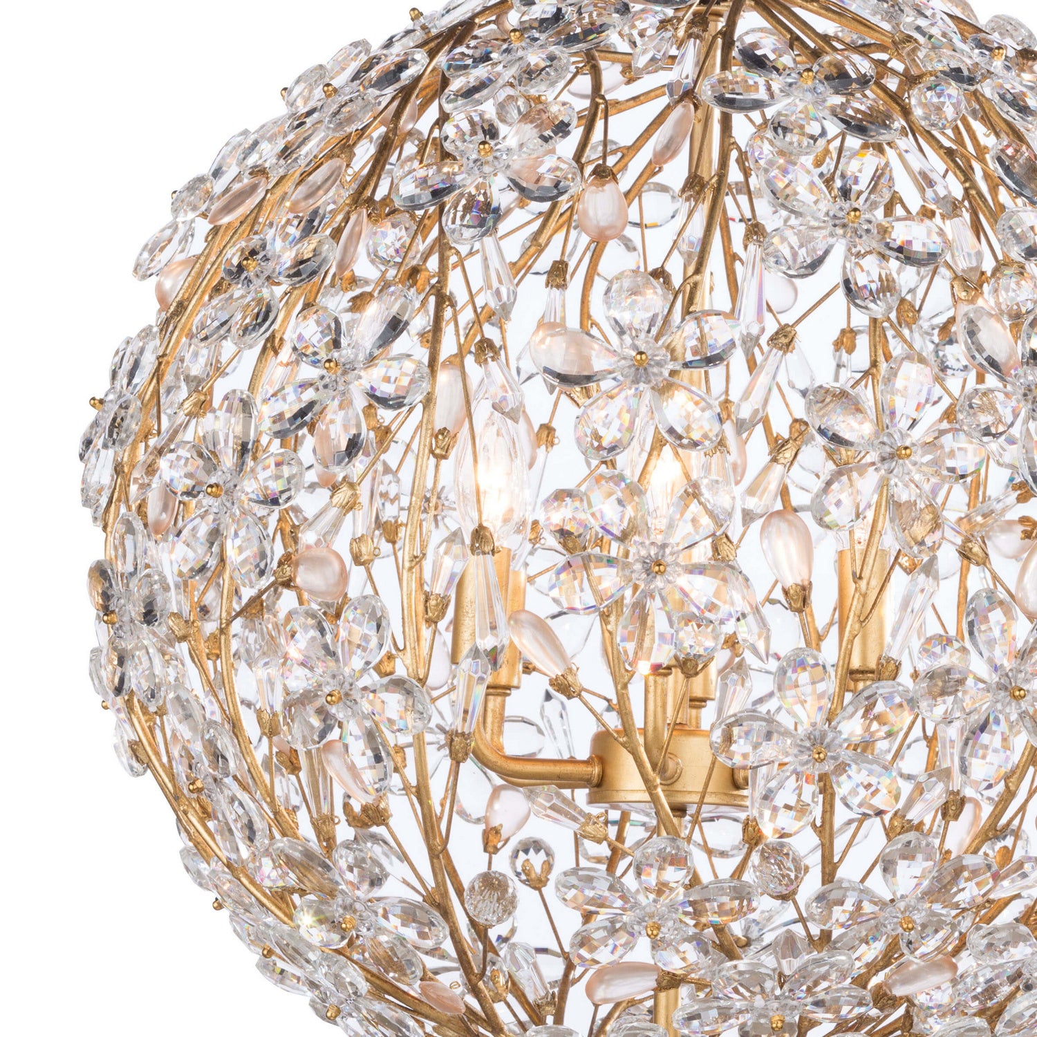 Regina Andrew - 16-1184GL - Six Light Chandelier - Cheshire - Gold Leaf