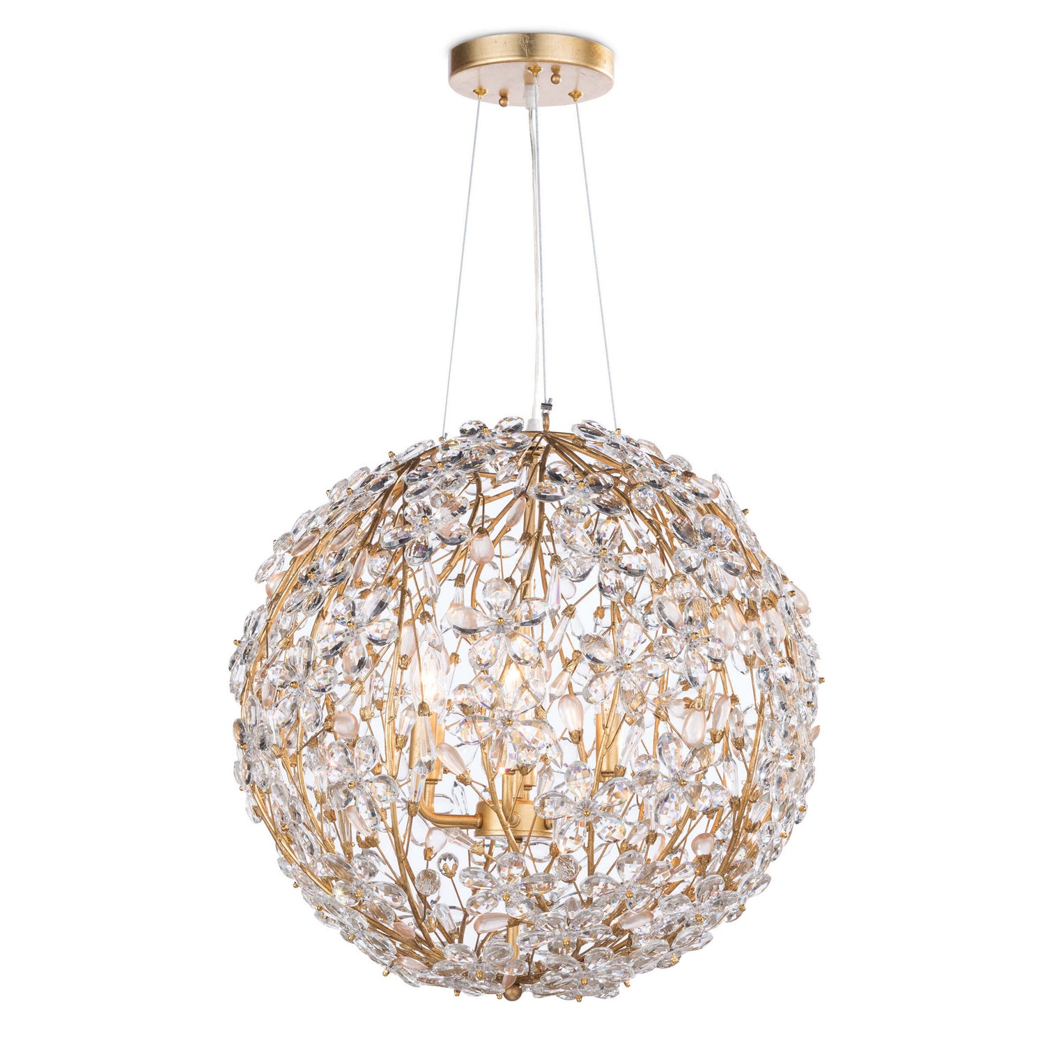 Regina Andrew - 16-1184GL - Six Light Chandelier - Cheshire - Gold Leaf
