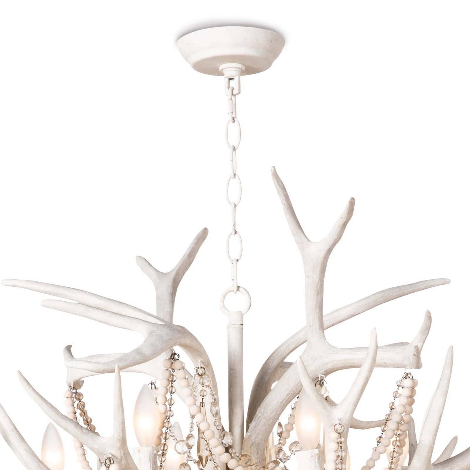 Regina Andrew - 16-1203 - 12 Light Chandelier - Cheyanne Antler - White