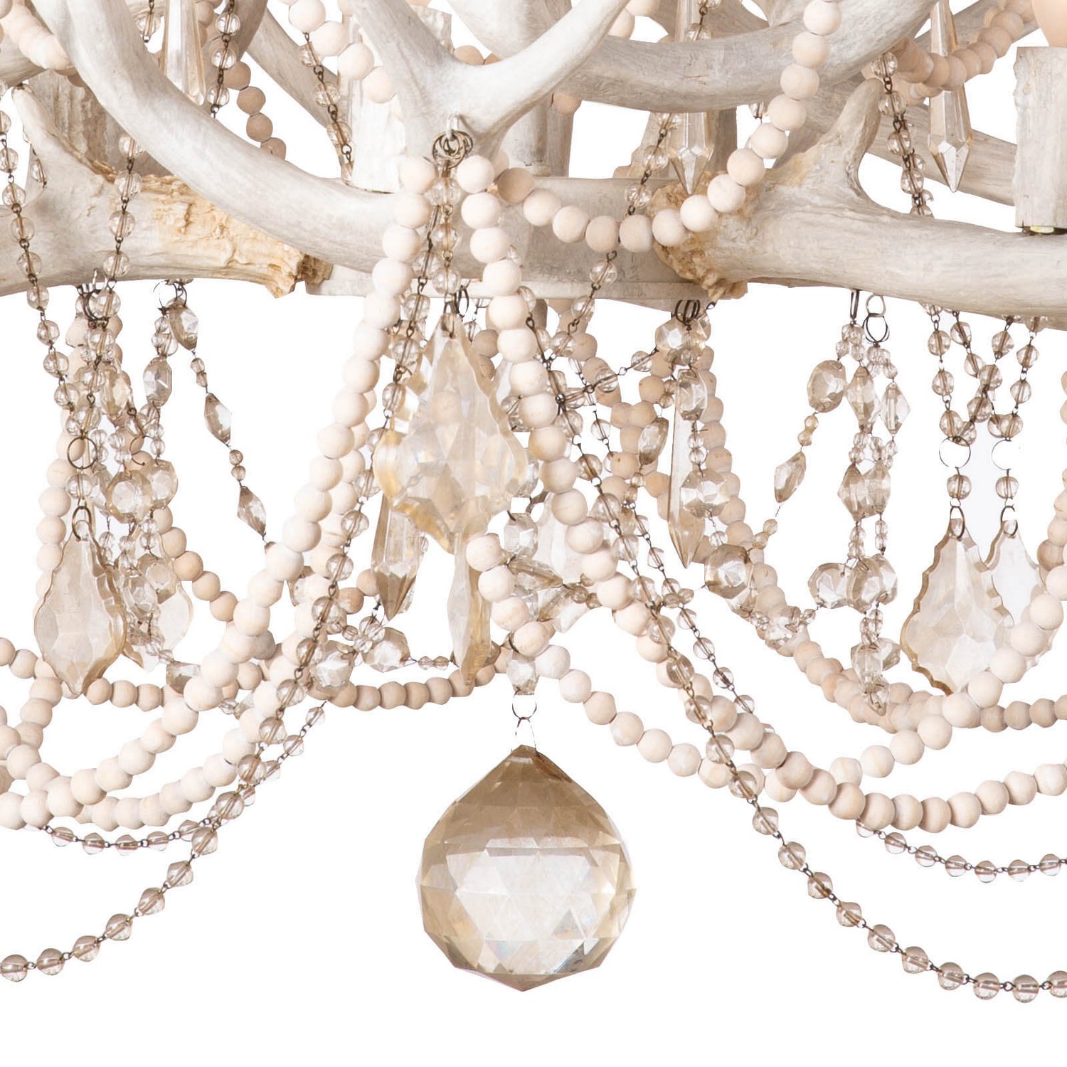 Regina Andrew - 16-1203 - 12 Light Chandelier - Cheyanne Antler - White