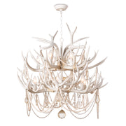 Regina Andrew - 16-1203 - 12 Light Chandelier - Cheyanne Antler - White