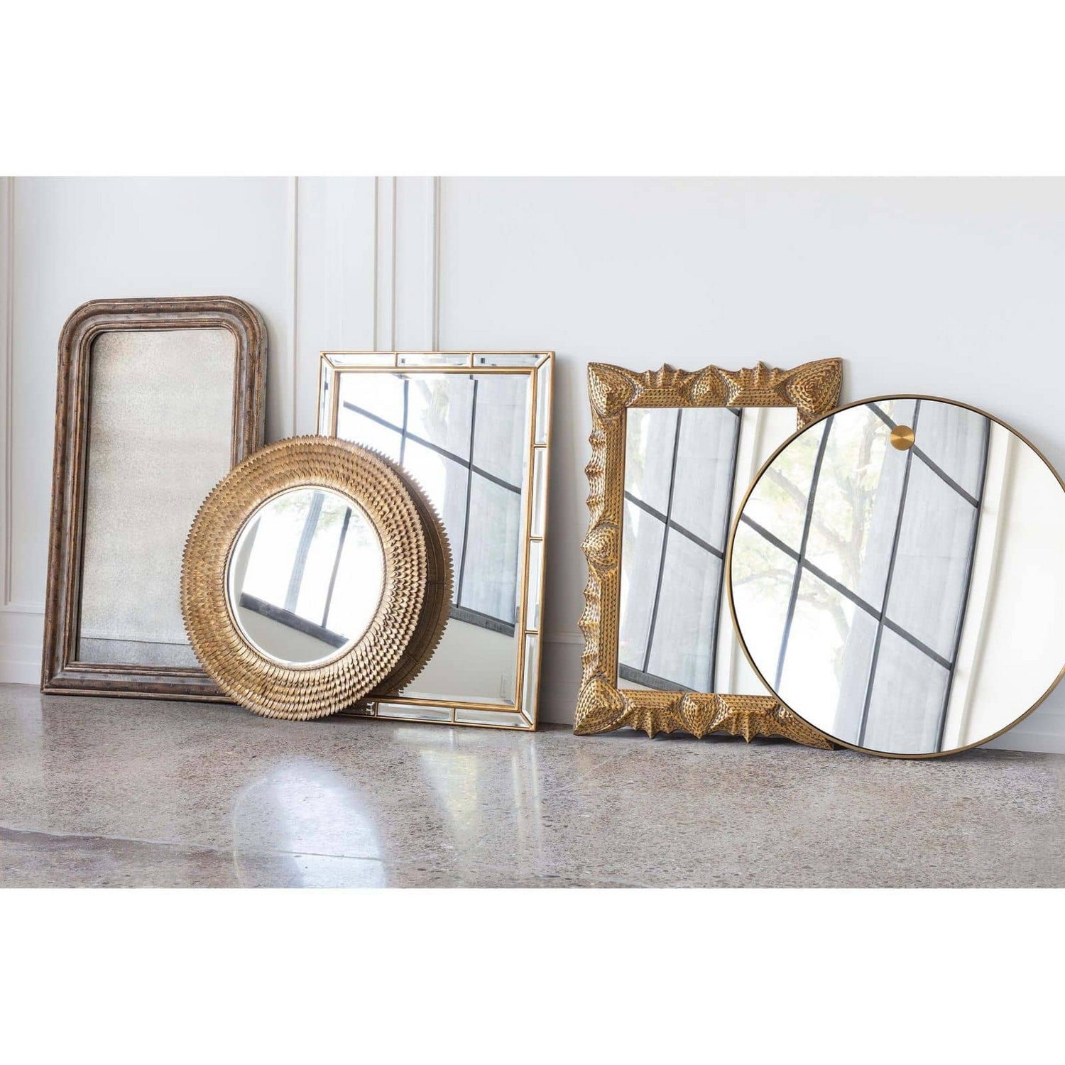 Regina Andrew - 21-1045NB - Mirror - Hanging - Natural Brass