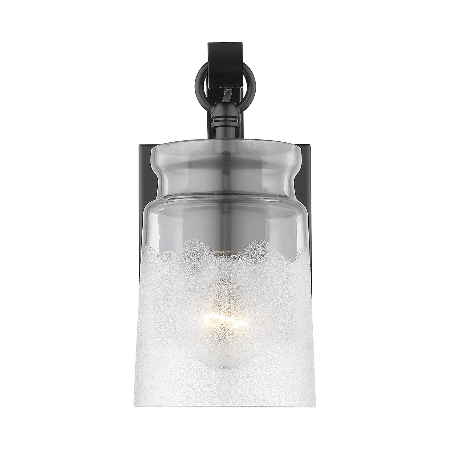 Golden - 1405-BA1 BLK-CAG - One Light Bath Vanity - Travers - Matte Black