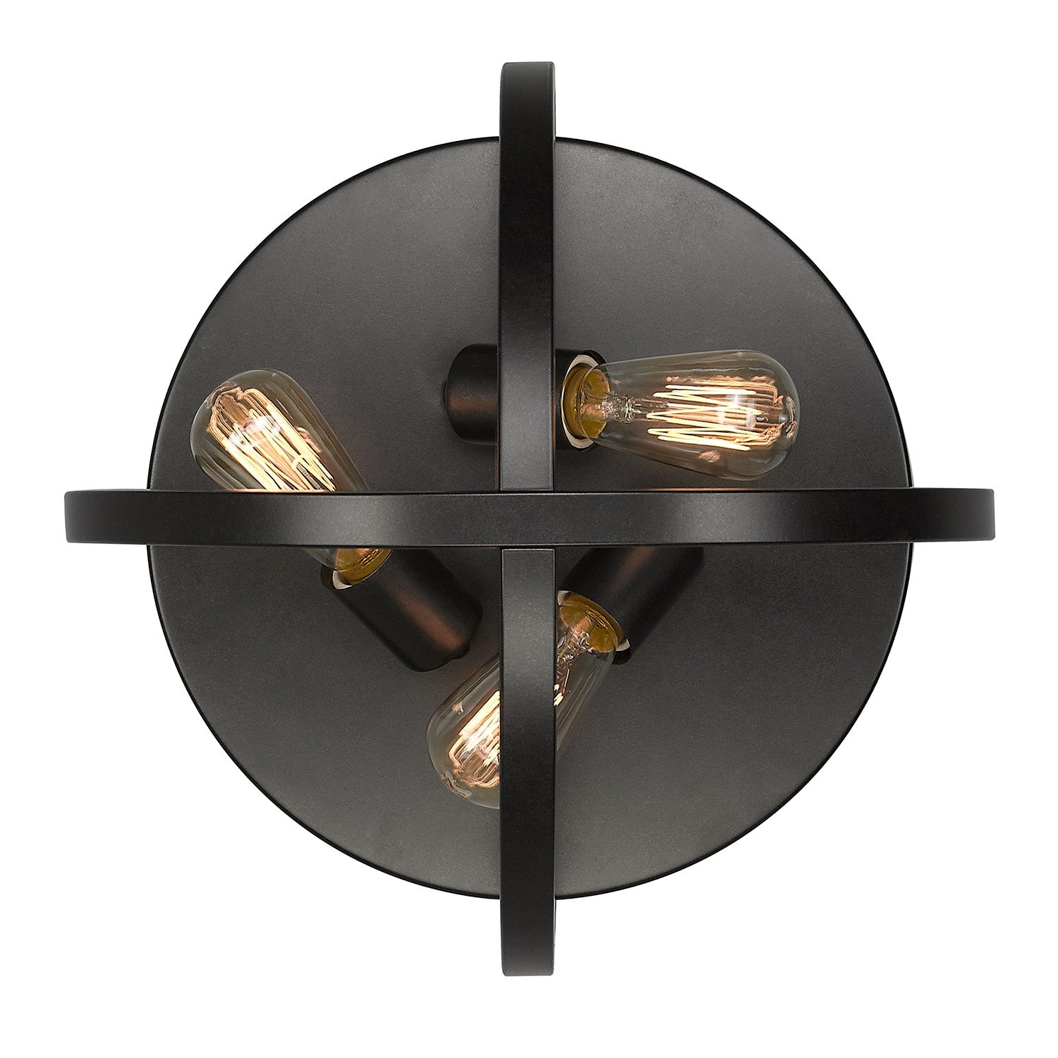 Golden - 3167-FM15 EB - Three Light Flush Mount - Colson - Etruscan Bronze