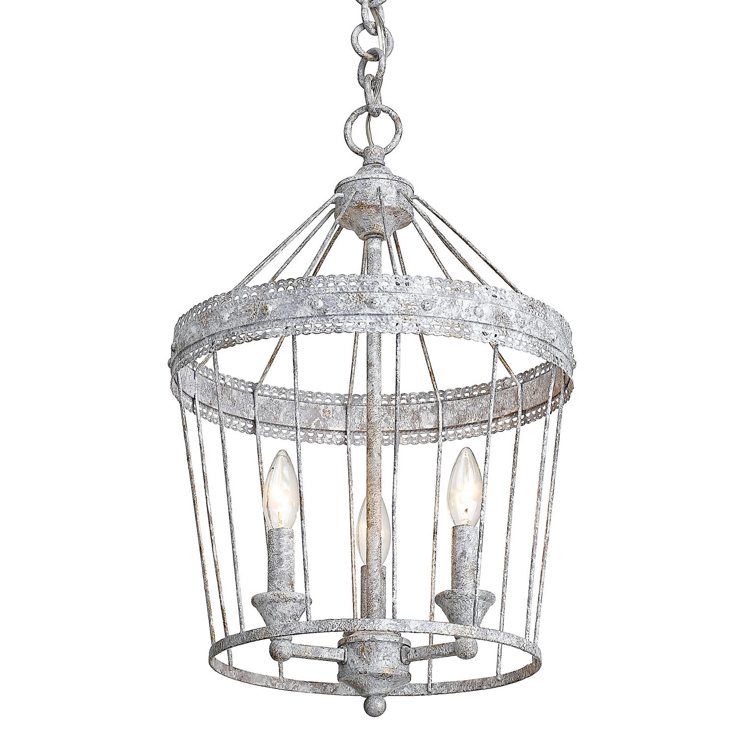 Golden - 7856-3P OY - Three Light Pendant - Ferris - Oyster
