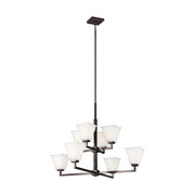 Generation Lighting - 3113708-778 - Eight Light Chandelier - Ellis Harper - Brushed Oil Rubbed Bronze
