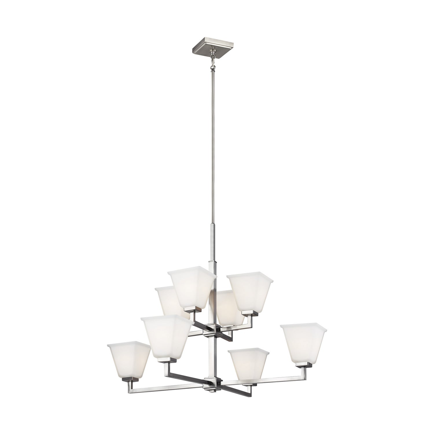 Generation Lighting - 3113708EN3-962 - Eight Light Chandelier - Ellis Harper - Brushed Nickel