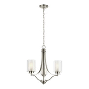 Generation Lighting - 3137303EN3-962 - Three Light Chandelier - Elmwood Park - Brushed Nickel