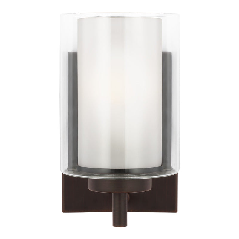 Generation Lighting - 4137301-710 - One Light Wall / Bath Sconce - Elmwood Park - Bronze