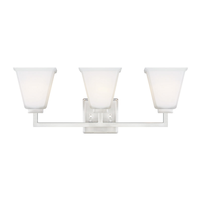 Generation Lighting - 4413703EN3-962 - Three Light Wall / Bath - Ellis Harper - Brushed Nickel