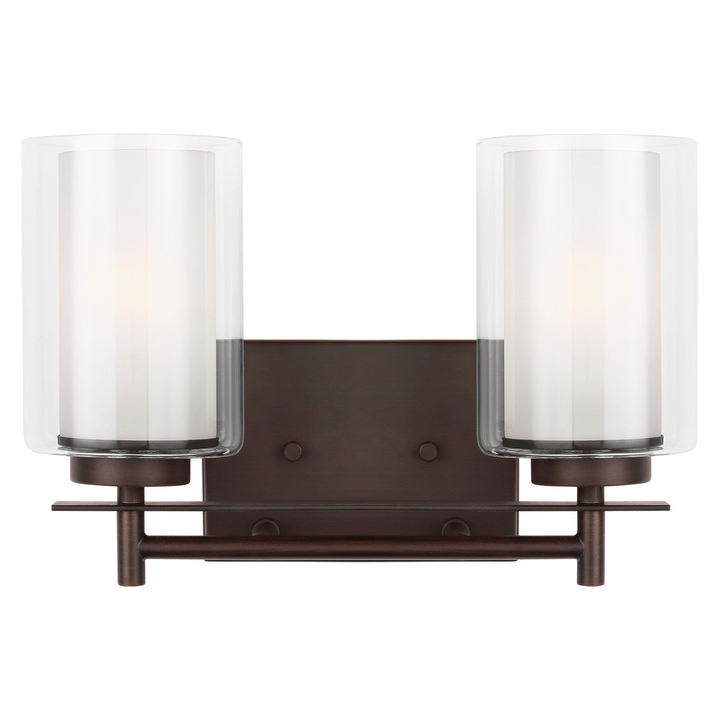 Generation Lighting - 4437302-710 - Two Light Wall / Bath - Elmwood Park - Bronze