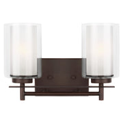Generation Lighting - 4437302-710 - Two Light Wall / Bath - Elmwood Park - Bronze