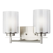 Generation Lighting - 4437302-962 - Two Light Wall / Bath - Elmwood Park - Brushed Nickel