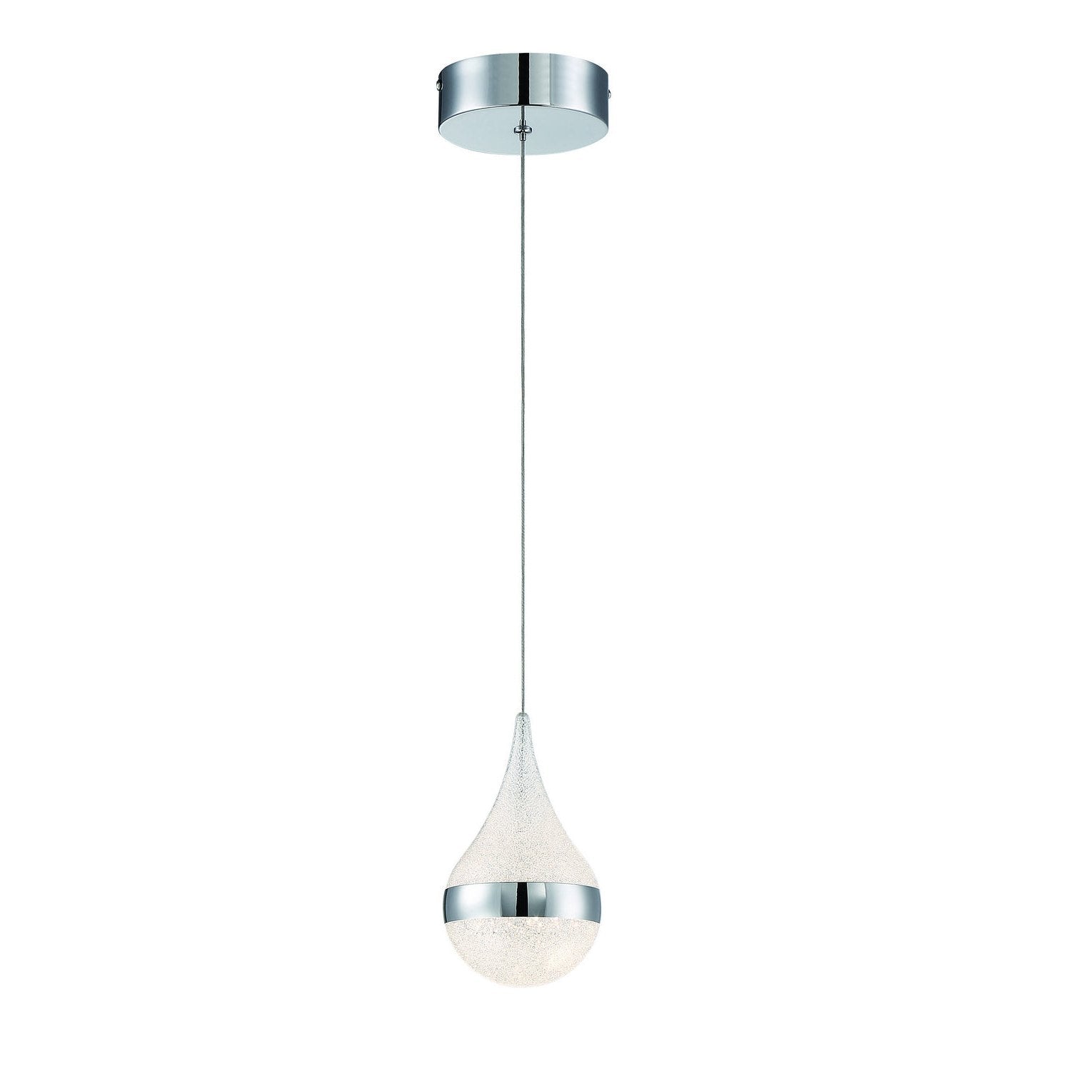 George Kovacs - P1453-077-L - LED Mini Pendant - Moonshot - Chrome