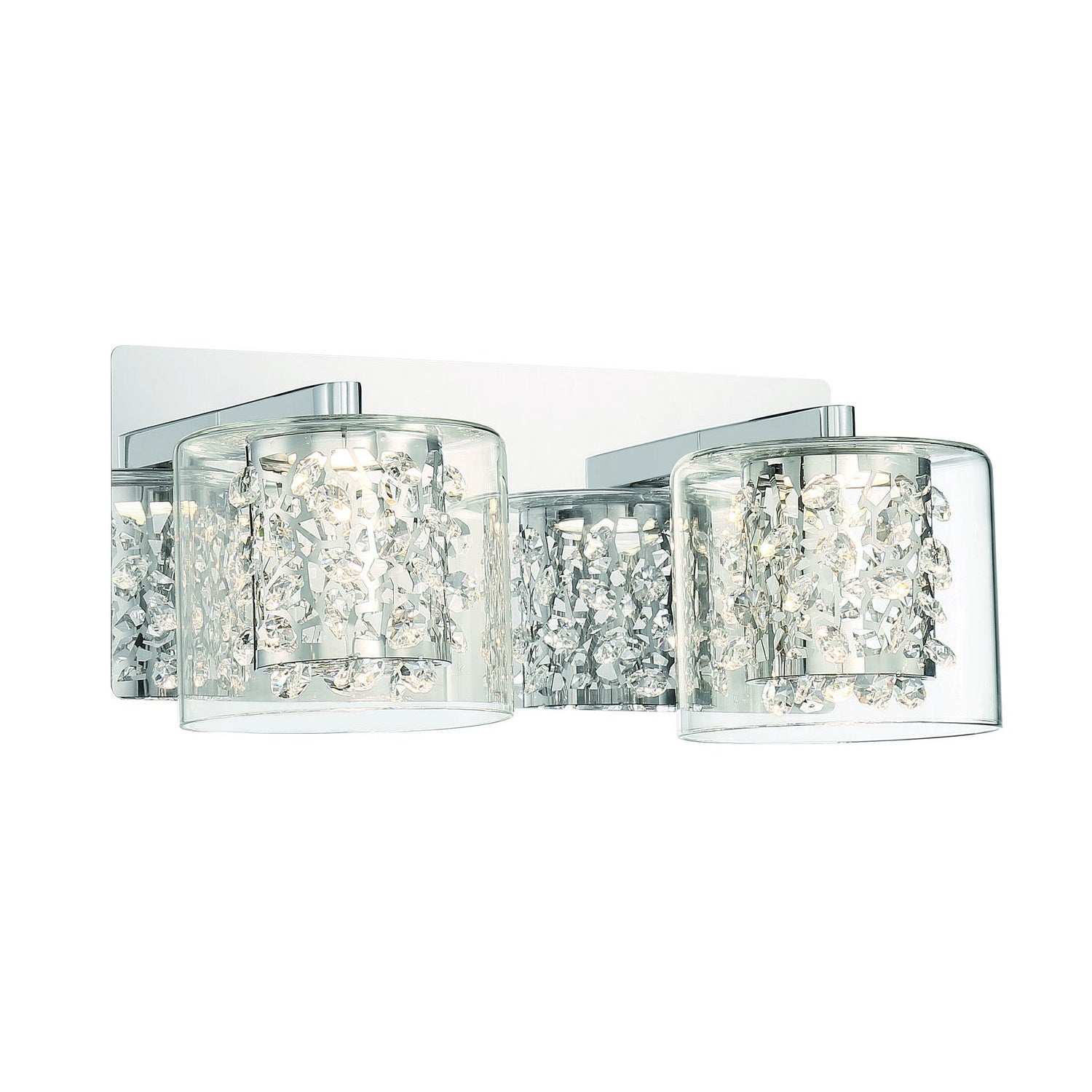 George Kovacs - P1472-077-L - LED Bath - Wild Gems - Chrome