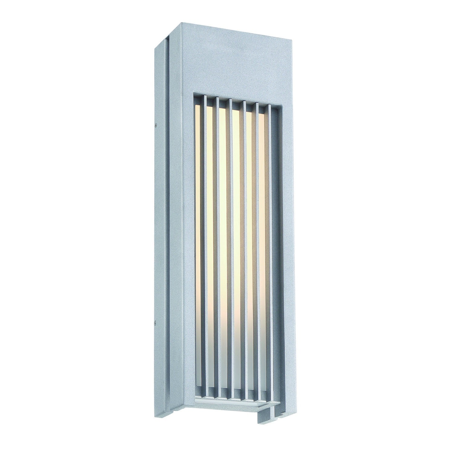 George Kovacs - P1753-295-L - LED Outdoor Wall Sconce - Midrise - Sand Silver