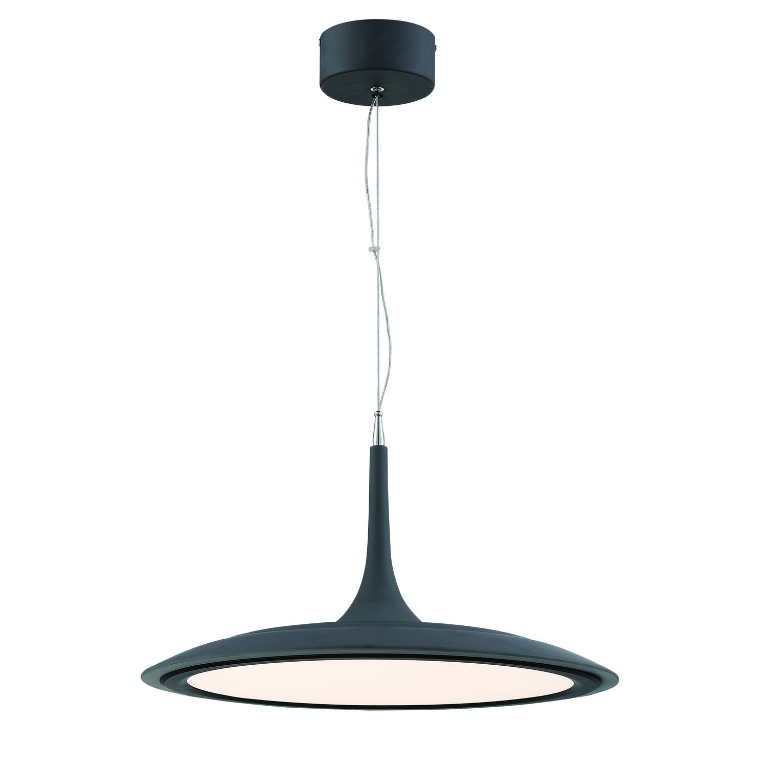 George Kovacs - P1781-719-L - LED Pendant - Hover - Dark Grey