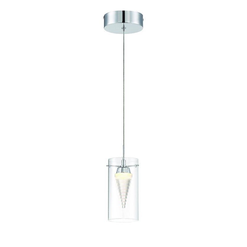 George Kovacs - P20-077-L - LED Mini Pendant - Funnel Cloud - Chrome