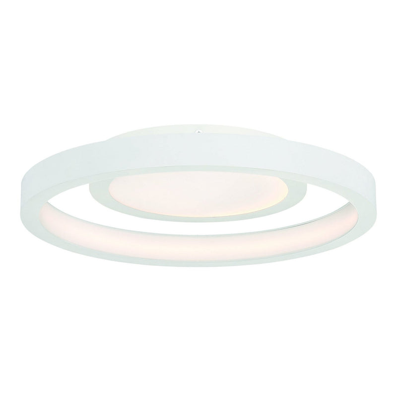 George Kovacs - P2015-044-L - LED Flush Mount - Knock Out - White
