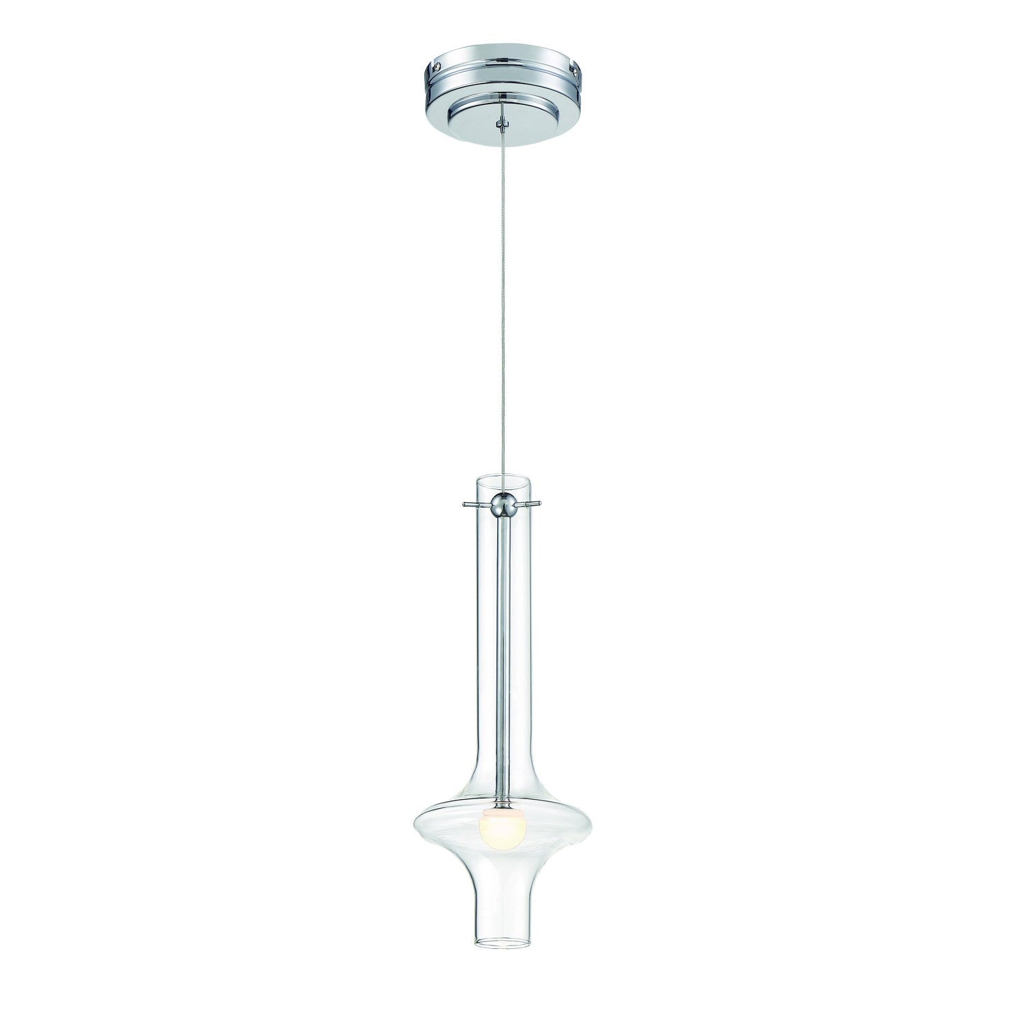 George Kovacs - P22-077-L - LED Pendant - Bottleneck - Chrome