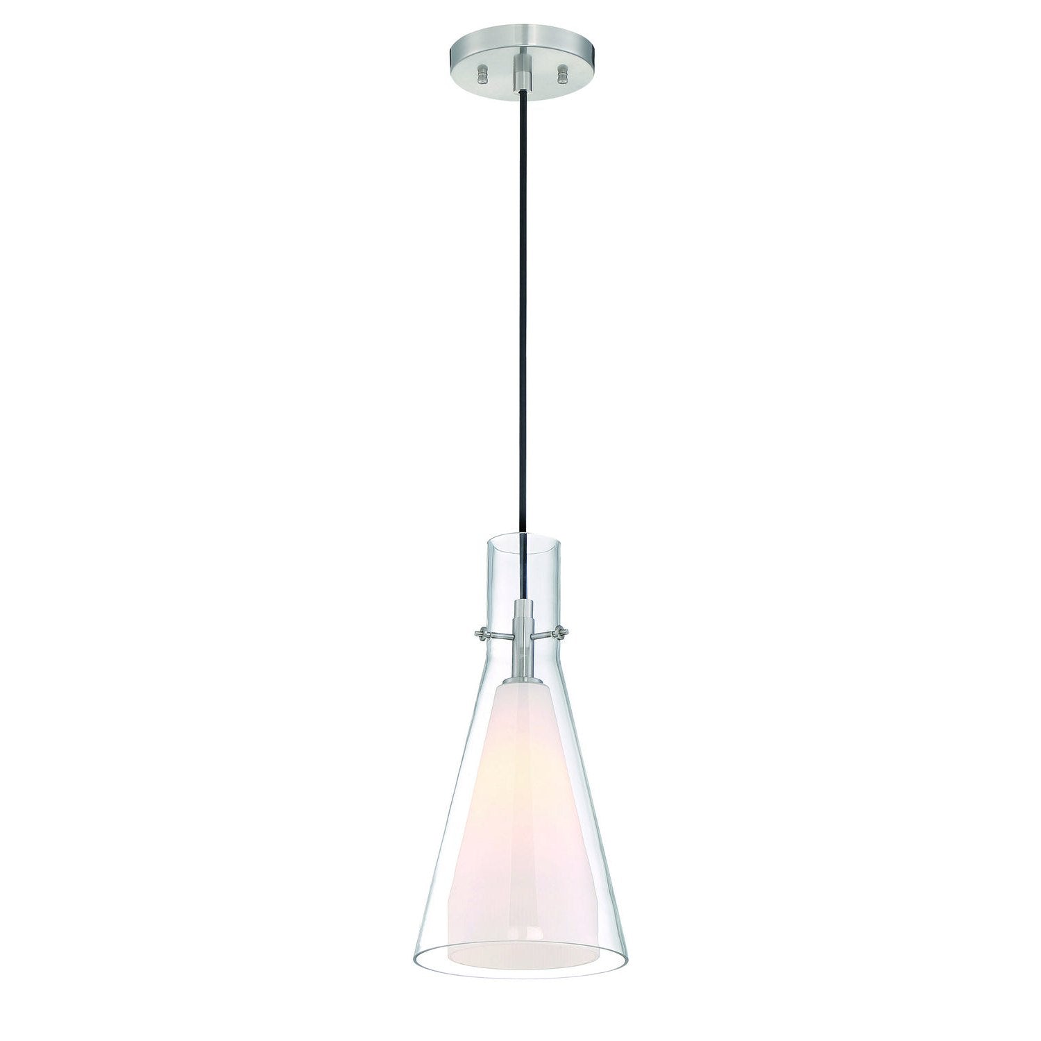 George Kovacs - P23-084 - One Light Pendant - Taper - Brushed Nickel