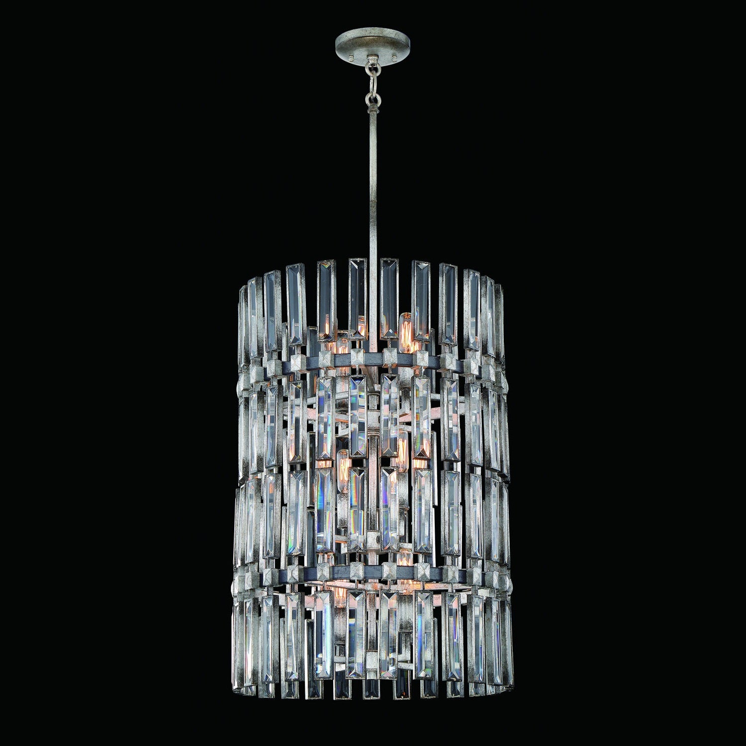 Metropolitan - N7711-700 - 12 Light Pendant - Belle Aurore - Shadow Silver Leaf