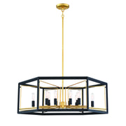 Metropolitan - N7855-707 - 12 Light Pendant - Sable Point - Sand Coal With Honey Gold Acce
