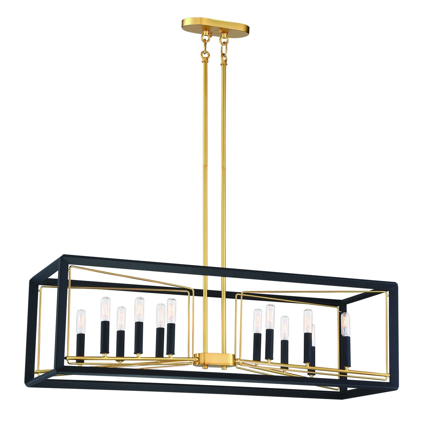 Metropolitan - N7856-707 - 12 Light Pendant - Sable Point - Sand Coal With Honey Gold Acce